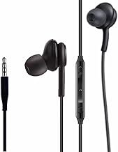 2022 in-Ear Headphones Wired Earbuds Stereo Headphones for Samsung Galaxy S10, S10E, S10+, S8, S8+, S9, S9+, Note 9- Designed 3.5 mm Jack with Microphone and Volume Buttons (Black)
