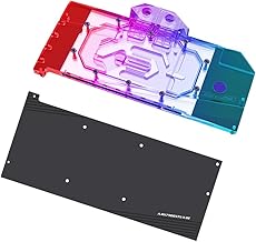 GPU Waterblock for AMD Radeon RX 7900 XTX RX 7900 XT RX 7800 XT Reference Edition, PC GPU Water Liquid Cooling Block Cooler with Backplate
