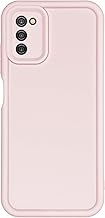 Slim Case for Samsung Galaxy A02S, Enhanced Camera Protection, Shockproof Skin-Friendly Touch Soft Case Cover for Samsung Galaxy A02S Phone, Light Pink