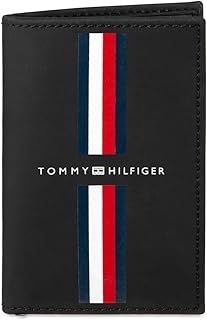 Men's Striped Leather Pop Up Card Holder Duofold Wallet