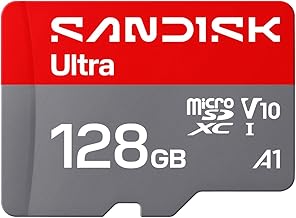 SANDISK 128GB Ultra microSD UHS-I Card - Up to 195MB/s Read Speed, Full HD Video, V10, U1, C10, A5 - SDSQUJQ-128G-GZ6MA