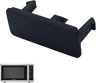 Microwave Button Replacement for KitchenAid/Whirlpool Models, Rectangular Door Eject Button (Black)
