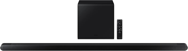 HW-S800B/ZA 3.2.1ch Soundbar w/ Wireless Dolby Atmos DTS Virtual:X, Ultra Slim Design, Q Symphony, SpaceFit Sound, Airplay 2, Game Pro Mode, Alexa Built-In, 2022, Black