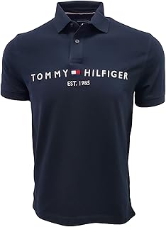 Mens Embroidered Graphic Logo Mesh Polo Shirt
