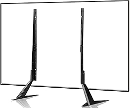Universal TV Stand, Metal TV Legs for 20-65 inch LCD/LED/OLED/Plasma Flat&Curved Screen TV Height Adjustment with VESA 75x75mm to 800x500mm Max ML1760