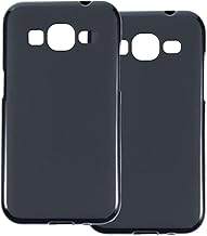 2-Pack TPU Case Compatible with Samsung Galaxy Core Prime Phone Cover - Shockproof Flexible Protective Accessories with Precise Cutouts (Black)