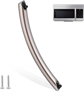 Upgraded ME16A4021AS Microwave Door Handle, DE94-04313F Assembly Handle Compatible with Samsung ME16A4021AS/AA Microwave, Replaces Samsung Microwave Door Handle ME16A4021AS, Alloy Material
