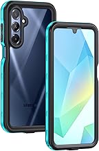for Samsung Galaxy A16 5G Case, IP68 Waterproof Dustproof, Built-in Screen Protector, Rugged Full Body Shockproof Protective Cover for Samsung A16 5G /4G 6.7", Blue/Clear