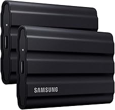 MU-PE4T0S T7 4TB Shield Portable SSD, USB 3.2, Black (2-Pack)