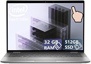 Dell Latitude 7440 Touchscreen Laptop, 14" QHD(2560x1600) Notebook, Core i7-1365U, 512GB SSD, 32GB RAM, 10 cores, Windows 11 Pro, Silver(Renewed)