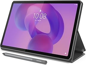 Idea Tab - College Tablet - 11″ 2.5K IPS Touchscreen Display - 90Hz - MediaTek Dimensity 6300-4 GB Memory - 128 GB Storage - Integrated Arm Mali-G57 MC2 - Tab Pen and Folio Case