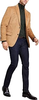 Mens Modern Fit Corduroy Two Button Blazer Jacket