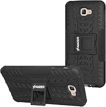 AMZER Hybrid Warrior Dual Layer Slim Protective Shockproof Case for Samsung Galaxy J7 Prime, Samsung Galaxy On Nxt, Samsung Galaxy On7 2016 - Black
