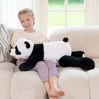 BENINY Giant Panda Stuffed Animal 31", Large Soft Panda Body Pillow Plush for Girls Boys Kids, Oversize Cute Stuffed Toy Gift for Christmas, Birthday, Baby Shower
