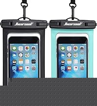 Waterproof Phone Pouch, IPX8 Waterproof Phone Case for iPhone 17/16/15/14 Pro Max, Cell Phone Dry Bag for Beach & Cruise Essentials, Touch Screen, Lanyard Included, 2 Pack (Fits Up to 8.9”)