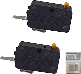 3405-001034 Microwave Door Switch Normally Open (NO), Compatible with Samsung Microwave, for 3405-000178 AP4044834 PS4131192 SZM-V16-FD-63 Fits ME18H704SFS ME16K3000AS ME21M706BAS(2Pack)