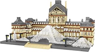 Architecture Louvre Micro Building Blocks Set(2885PCS) - World Famous Architectural Model Toys Gifts for Kid and Adult