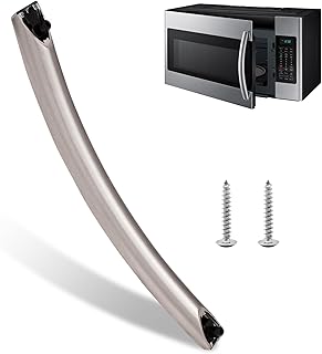 ME16A4021AS Microwave Door Handle, DE94-04313F Assembly Handle Compitable with Samsung Microwave Handle me16a4021as, Includes 2 Screws