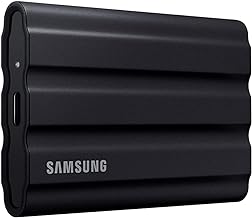 T7 Shield 1TB, up to 1050MB/s, USB 3.2 Gen2, Rugged, IP65 Rated, for Photographers, Content Creators and Gaming, Portable External Solid State Drive (MU-PE1T0S/AM, 2022), Black