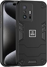 Phone Case Compatible with Xiaomi 11T 5G,Compatible with Xiaomi 11T Pro 5G 2107113SG 2107113SI 2107113SR Case Dual-Layer Drop-Proof TPU+PC 2-in-1 Protective Case Black