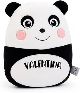 Personalized Panda Plush Stuffed Animal 11" - Custom Name, Huggable Plushy, Perfect for Kids, Nursery Decor, Gifts for Birthdays, Holidays, Special Occasions