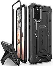 ArmadilloTek Vanguard Case Designed for Samsung Galaxy S20+Plus (2020 Release) Military Grade Full-Body Rugged with Built-in Kickstand - Black