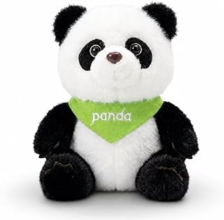 Cute Panda Stuffed Animal Plush Toy – Soft Black and White Stuffed Panda Bear Animal Plush Toy, Kawaii Plushies for Kids, Easter Basket Stuffers & Birthday Gifts, Adorable Plushies for Boys & Girls