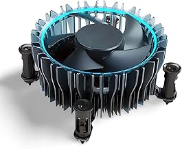 i5 CPU Cooler Compatible with intel LGA1700 12th Gen Alder Lake i3/i5/i7 CPU, CPU Aluminum Heatsink Copper cooling fan For intel 13th Gen Raptor Lake i3/i5/i7 (Up to 65W) i5-12400 Cooler Fan 12V 0.60A
