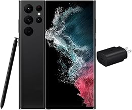 Galaxy S22 Ultra 5G (128GB, 8GB) 6.8" AMOLED 2X, 108MP Camera, Global Volte (Fully Unlocked for AT&T, Verizon, T-Mobile, Global) S908U1 (w/ 25W Super Fast Charger, Phantom Black)