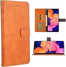 Phone Case for Samsung Galaxy A10e Folio Flip Wallet Case,PU Leather Credit Card Holder Slots Heavy Duty Full Body Protection Kickstand Protective Phone Cover GalaxyA10e A10 10 e Brown