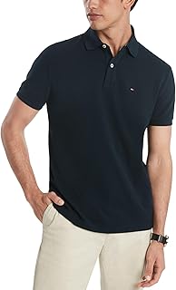 Men's Short Sleeve Polo Shirts in Regular Fit With Stretch and Organic Pique Cotton