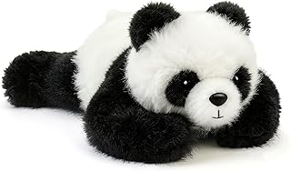 PEACH CAT Panda Stuffed Animal Cute Plushies Small Plush Toys Gifts for Kids Black and White