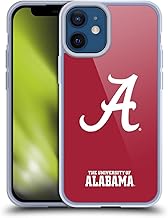 Officially Licensed University of Alabama UA Plain Soft Gel Case Compatible with Apple iPhone 12 Mini