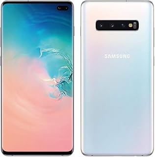 Galaxy S10+ Plus SM-G975F/DS, 4G LTE, International Version (No US Warranty), 128GB+8GB RAM, Prism White - GSM Unlocked