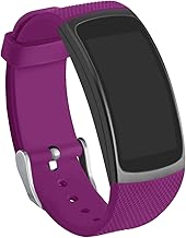 Compatible Gear Fit2 Bands, Silicone Replacement Strap for Samsung Gear Fit 2 & 2 Pro Tracker, Purple