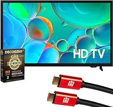 32 inch HD H5000F 720P Smart TV (2025) CPS Exclusive 1-Year Protection, 2X HDMI Cables & Deco Gear Complete Home Theater Beginner's Guidebook