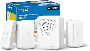 Door Sensor Starter KIT, Matter Compatible, 3X Smart Door Window Contact Sensor and 1x Smart Hub with Built-in Chime, Smart Automation, Real-Time Notification, T31 KIT