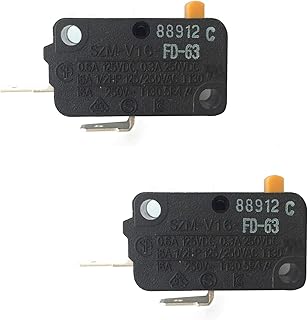 3405-001034 Microwave Door Switch Replacement for LG Samsung GE Kenmore Microwave 3405-000178 AP4044834 SZM-V16-FD-63(Normally Open)(2 Pack)