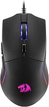 M730 Wired RGB Gaming Mouse, 10000 DPI Lightweight Optical Mouse with 6 Programmable Buttons, Software Supports DIY Keybinds for PC Computer Windows Mac Laptop, Black
