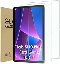 2 Pcs Screen Protector Compatible with Lenovo Tab M10 Plus 3rd Gen 10.61", Tempered Glass Film Replacement for Lenovo Tab M10 Plus 3rd Gen【Anti Scratch 】【Anti Bubble】【High Definition】