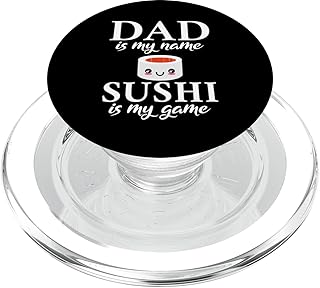 Dad is my Name Sushi is my Game Suhsi Dad PopSockets MagSafe PopGrip for iPhone