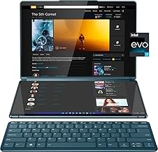 Yoga Book 9i 2-in-1 13.3" 2.8K Dual Screen OLED Touch Laptop - Intel Core i7-1355U with 16GB Memory - 1TB SSD - Tidal Teal - US Version