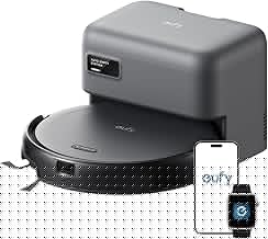 C10 Robot Vacuum Self Emptying, 8 Weeks Hands Free, Advanced Smart Mapping with LiDAR Navigation, 2.85-Inch Slim Design, Powerful Suction, Edge Expansion Brush for Pet Hair, Carpet Detection