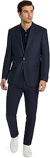 Men’s Twill Kent Classic Fit Regular, Big & Tall Stretch Sport Coat, Performance Fabric, Business & Casual Wear