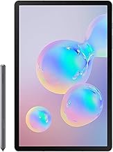 SAMSUNG Galaxy Tab S6 10.5", 128GB (WiFi + 4G LTE T-Mobile Locked) Android Tablet Mountain Grey - SM-T867U (with S-Pen) (Renewed)