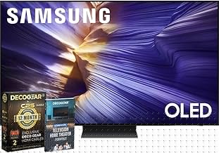 65 inch OLED 4K S90F Smart TV (2025) Vision AI, OLED HDR+, Glare-Free Bundle with CPS Exclusive 1-Year Protection & Deco Gear Complete Home Theater Beginner's Guidebook