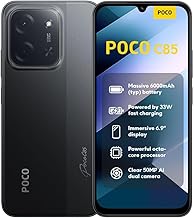 Poco C85 4G LTE (Compatible with Tmobile Tello Mint & Global) (128GB + 6GB) Unlocked Dual SIM 6.9" 50MP Model 25078PC3EG (Black)