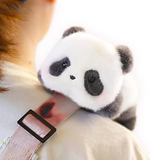 52TOYS Panda Roll Lying Down Stuffed Animal Plush Toy - Shoulder Panda with Soft and Adorable Design, Perfect for Cuddling, Display, and Unique Posing, Ideal Gift for Panda Enthusiasts