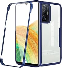 Screen Protective Phone Case for Xiaomi 11T /Xiaomi 11T Pro, Full Clear Surround Rugged Shockproof Phone Cover Support Wireless Charging for Xiaomi 11T /Xiaomi 11T Pro QB Blue