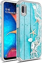 Rosebono Compatible with Samsung Galaxy A10E Case, Slim Hybrid Dual Layer Shockproof Hard Cover Graphic Fashion Cute Colorful Silicone Skin Cover Armor Case for Samsung Galaxy A10E (Starfish)